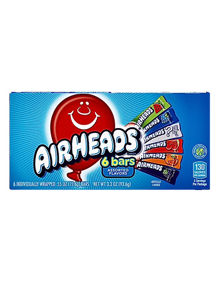 Airheads 6 Bars Taffy Candy - Amerikanische Süssigkeiten in der Schweiz!