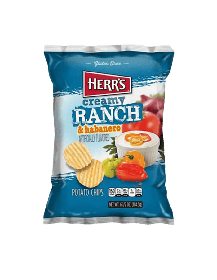 Herrs Ranch & Habanero Potato Chips (184g)