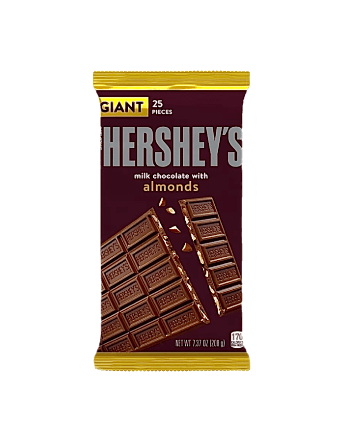 Hersheys Milk Chocolate with Almonds Giant Bar