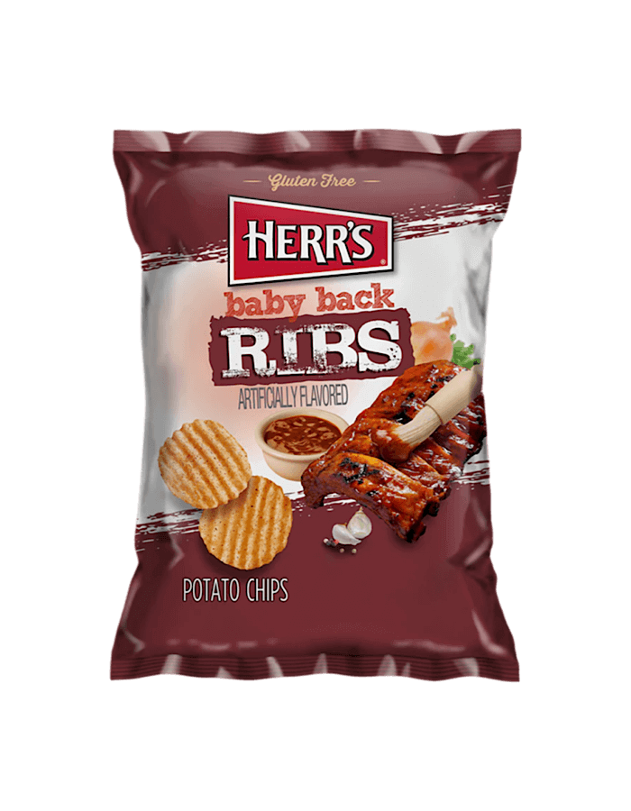 Herrs Baby Back Ribs Potato Chips (184g)