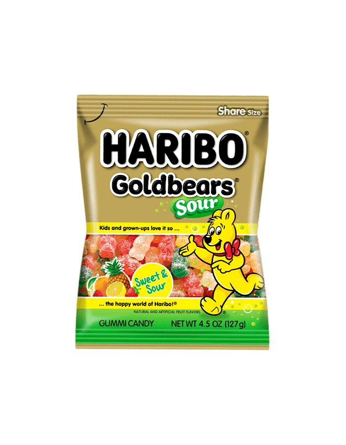 Haribo Sour Golden Bears 127g
