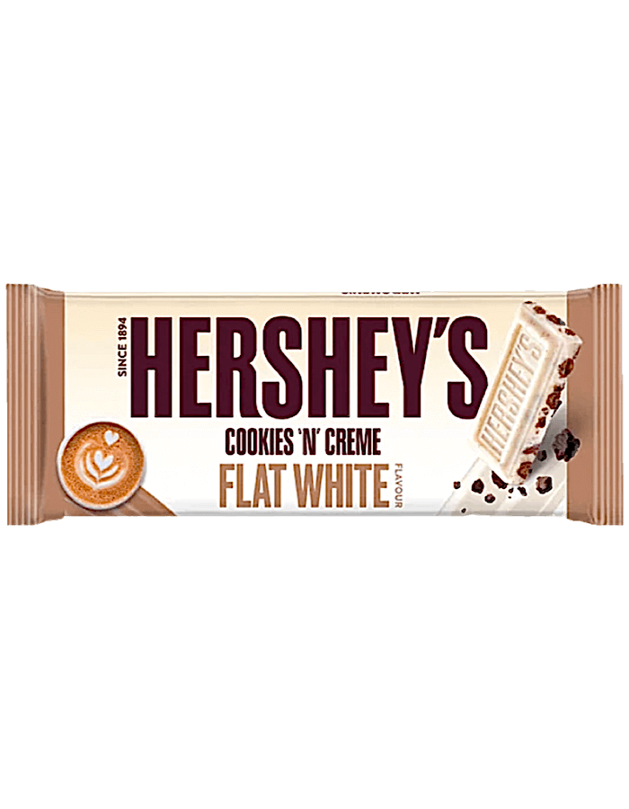 Hersheys Cookies N Cream Flat White King Size 90g