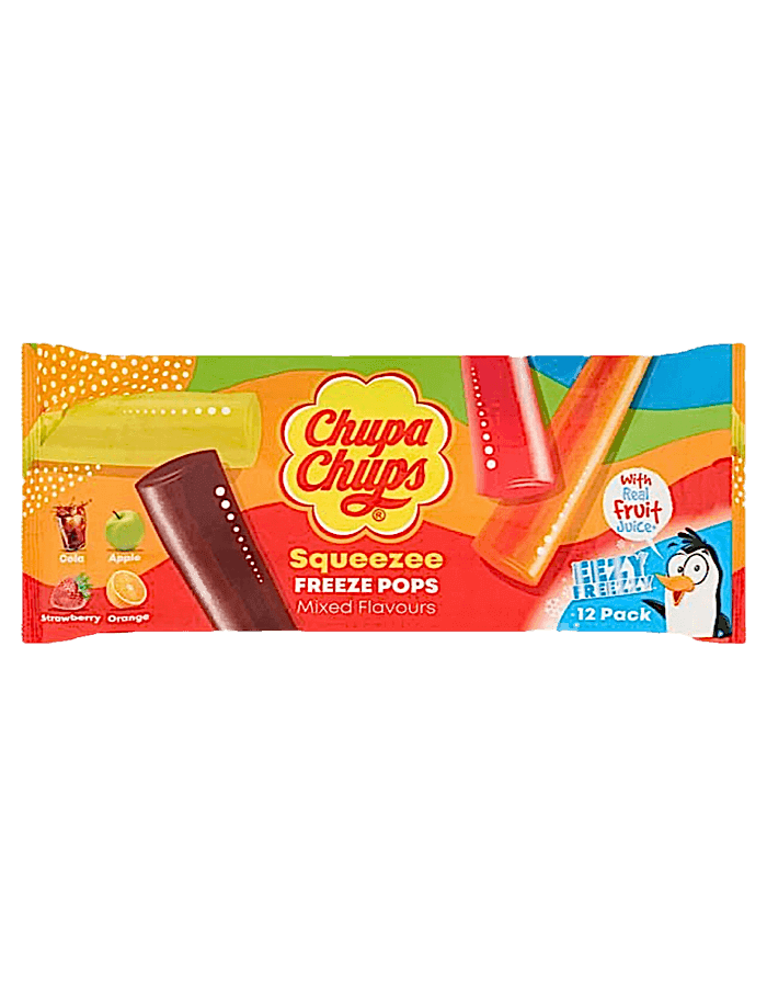 Chupa Chups Squeezee Freeze Pops 12 Stück 540ml