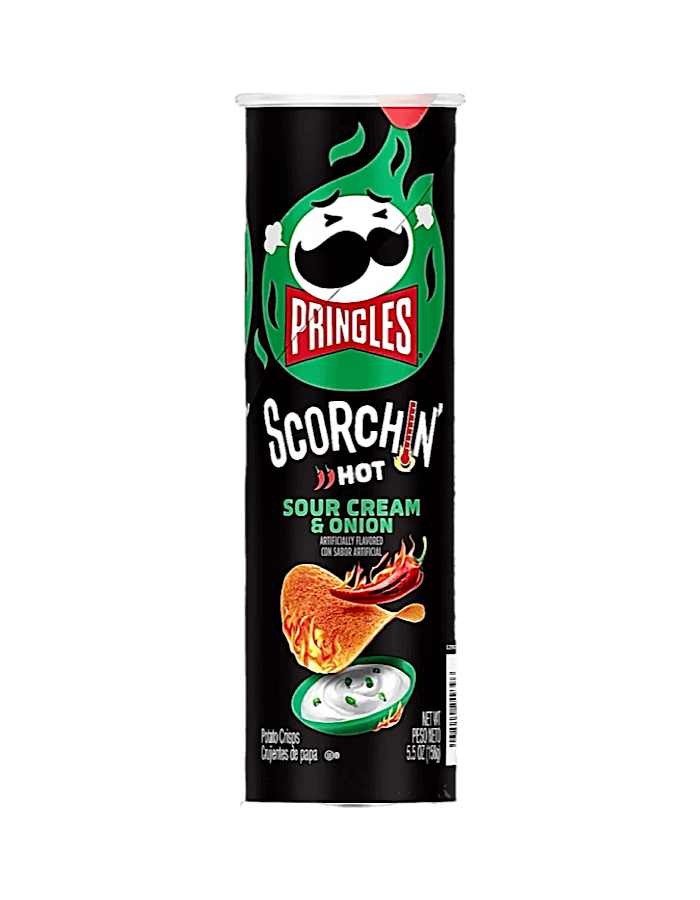 Pringles Scorchin Sour Cream & Onion 156g