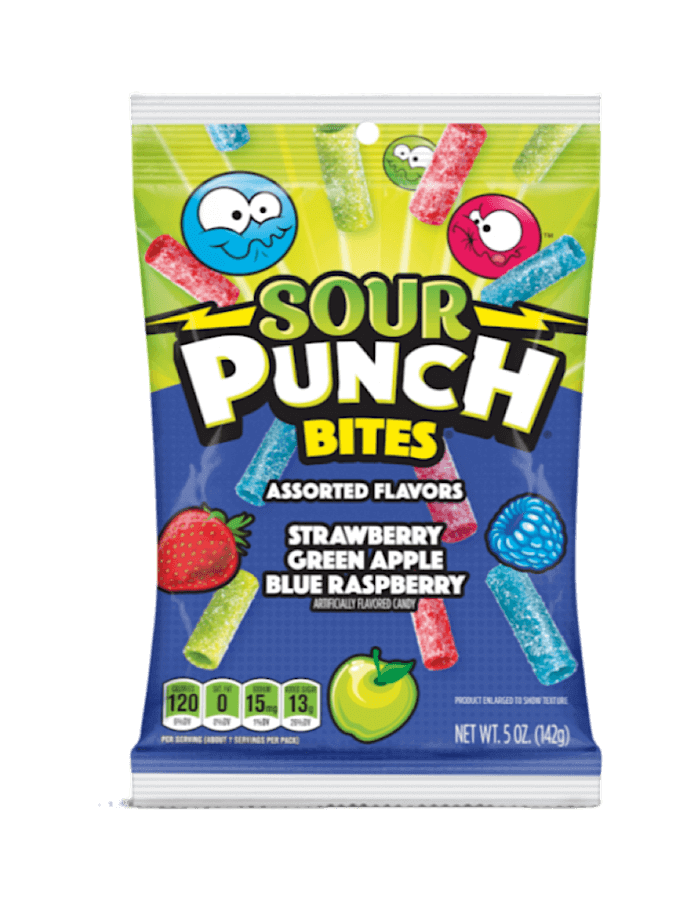 Sour Punch Bites Assorted 140g